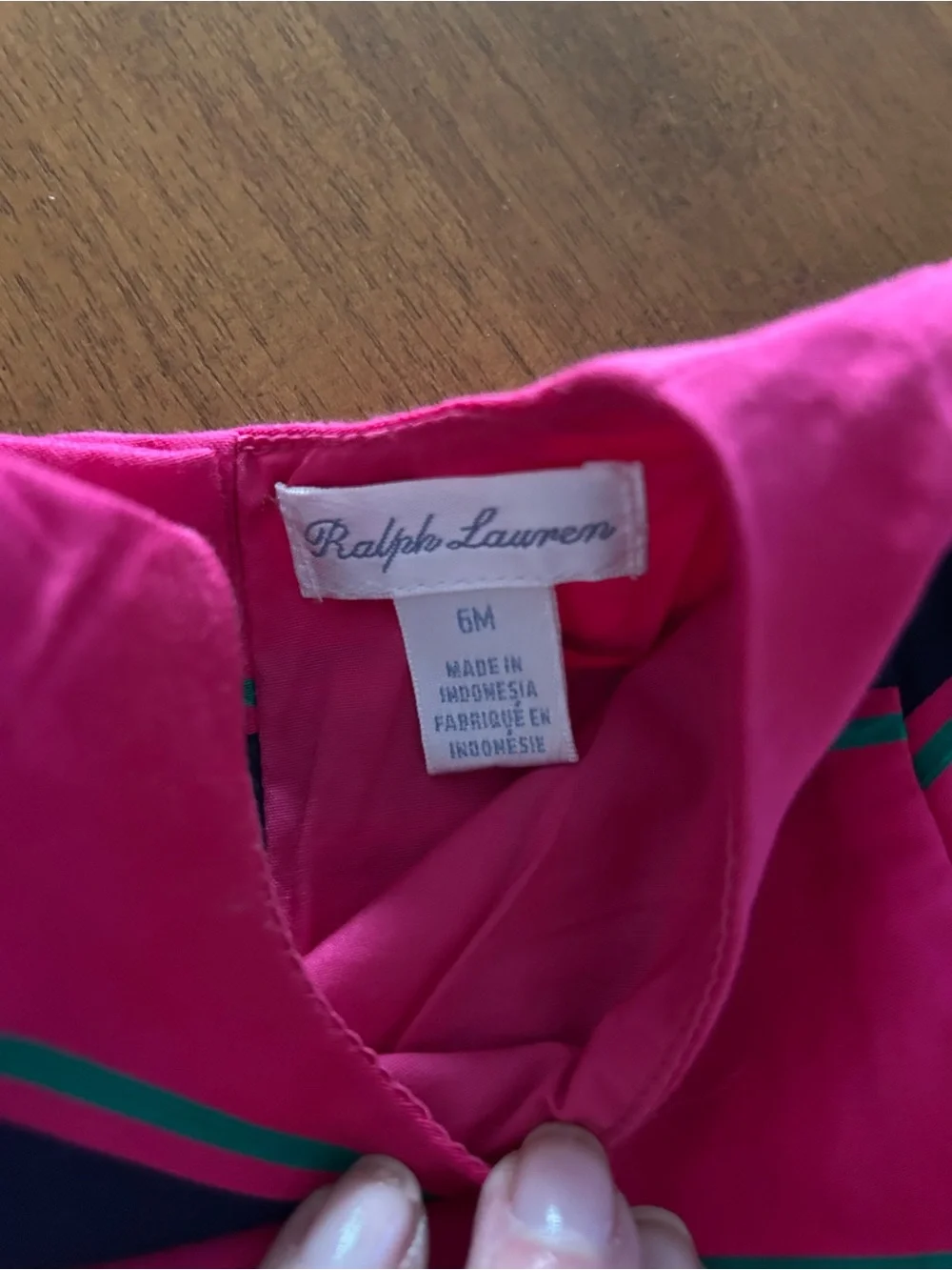 Ralph Lauren Pink & Navy Striped Twin Dress Set